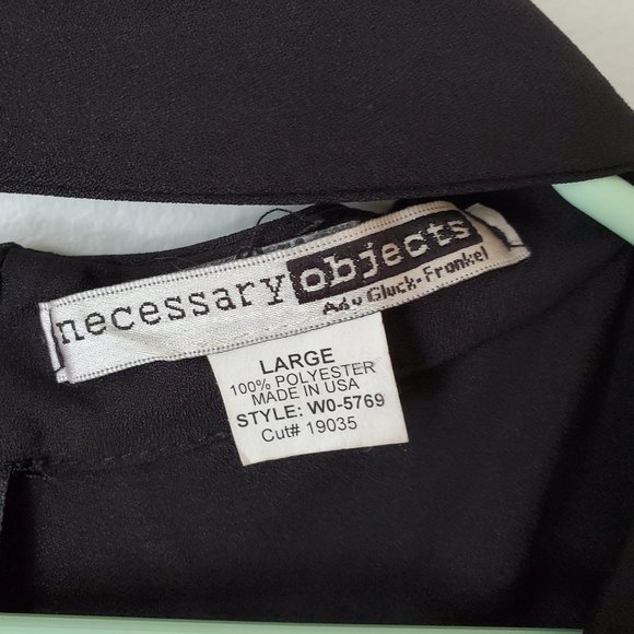 Black Dress with Choker Collar - Picture 2 of 3